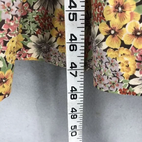 Vintage Anna Belinda Womens Dress Boho Hippie Cottage Brown Small S - Picture 12 of 12